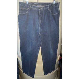 Lands End Men's Jeans Size 40x30 Square Rigger Pants Medium Dark Wash NEW No Tag